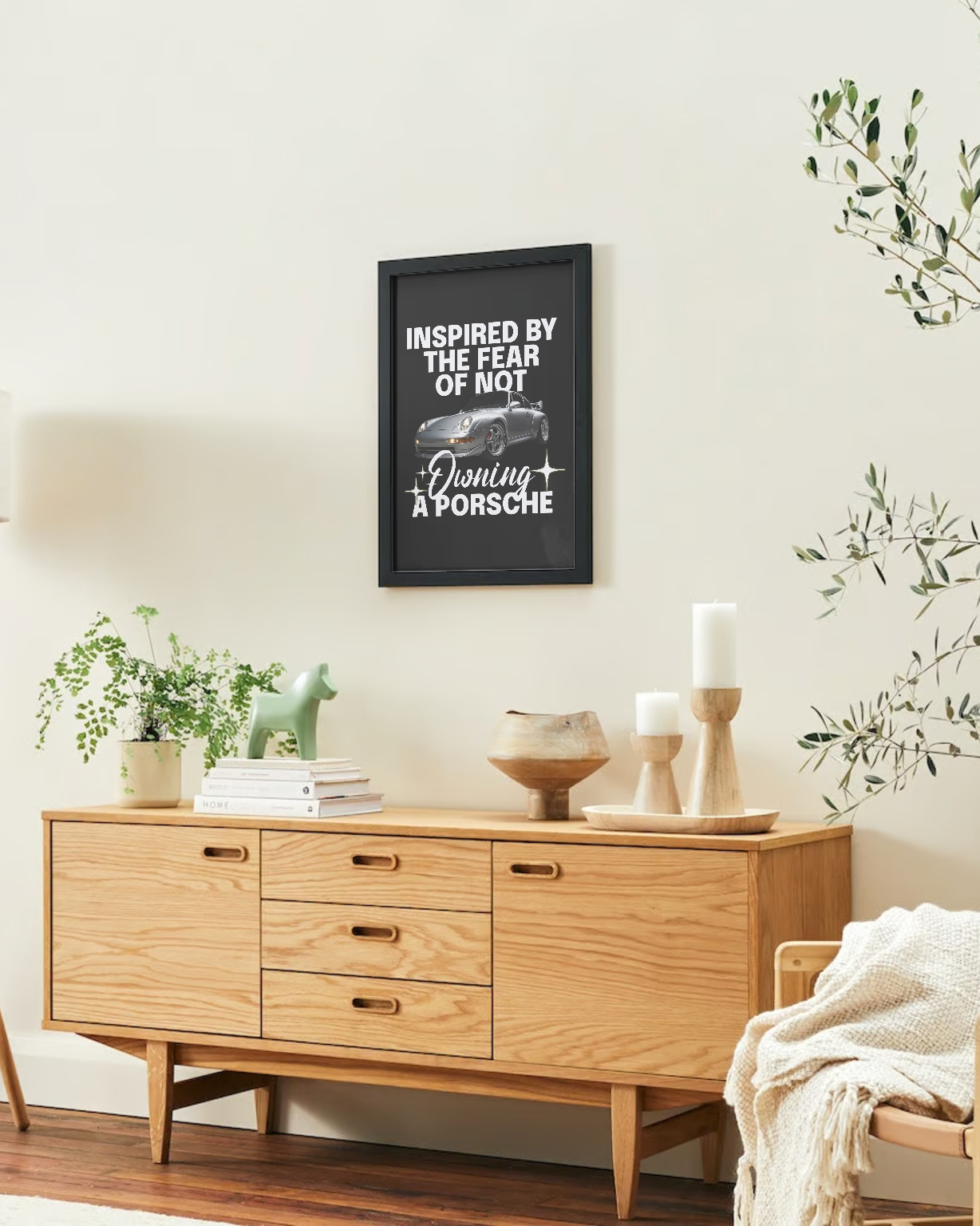 Inspiriert von Angst - Gerahmtes Poster