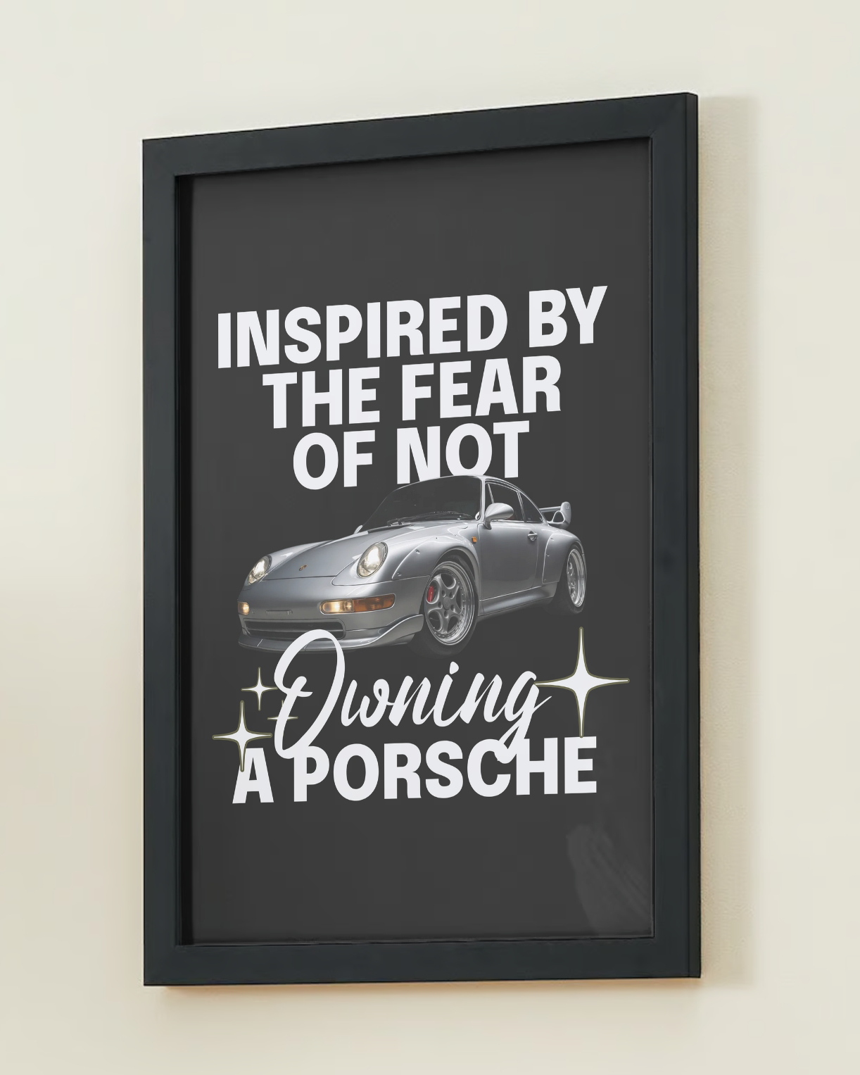 Inspiriert von Angst - Gerahmtes Poster